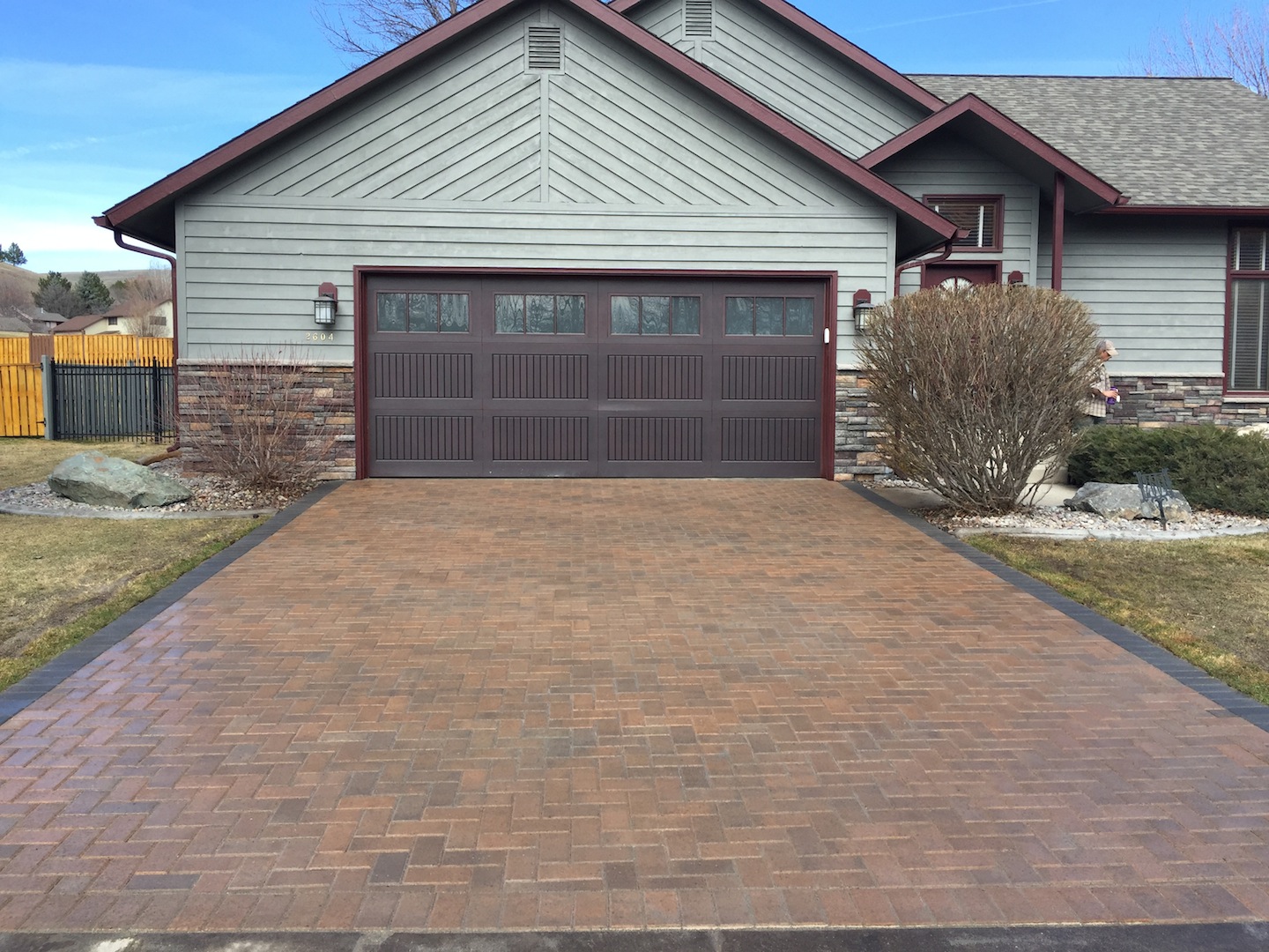 Building a paver stone driveway Garden City Florascaping